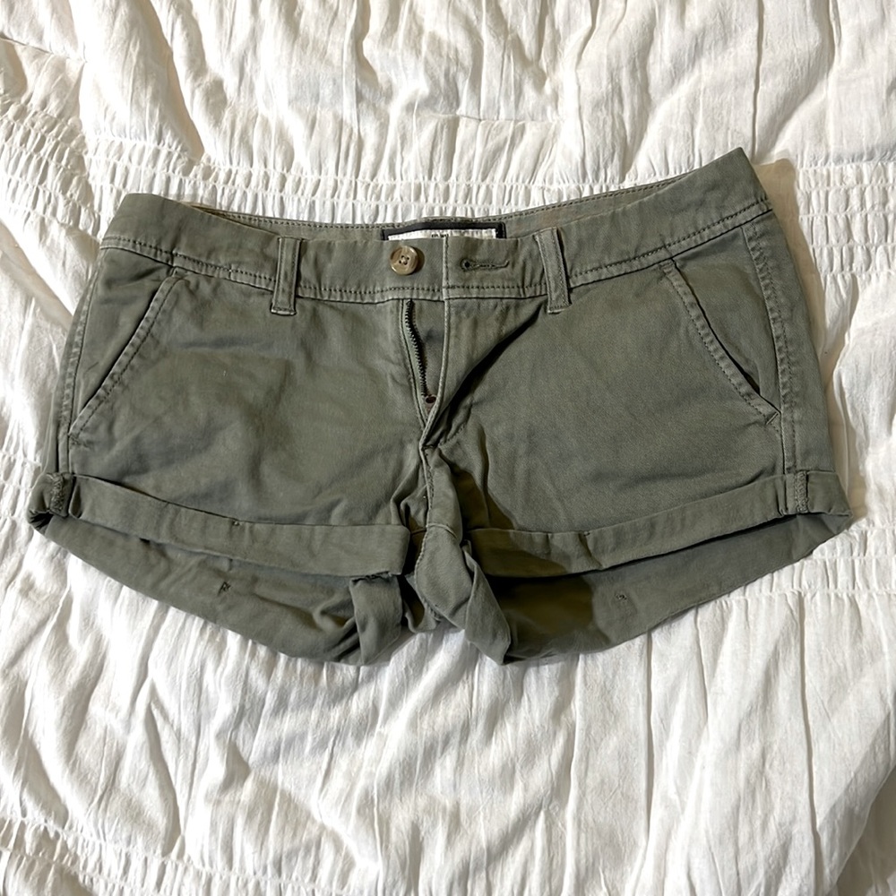 Abercrombie & Fitch Olive Green Shorts